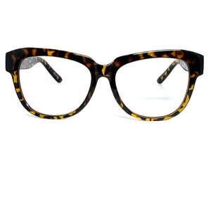 ZENNI Designer Cat-Eye Sunglasses Animal Print Frame Orange 2032425 H17423
